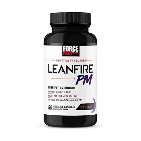 Force Factor Store LeanFire PM Weight Loss Pills for Women and Men, Fat Burner and Overnight Weight Loss Pills to Burn Fat, Boost Metabolism 60 Cap
