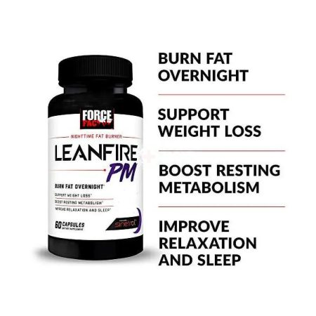 Force Factor Store LeanFire PM Weight Loss Pills for Women and Men, Fat Burner and Overnight Weight Loss Pills to Burn Fat, Boost Metabolism 60 Cap