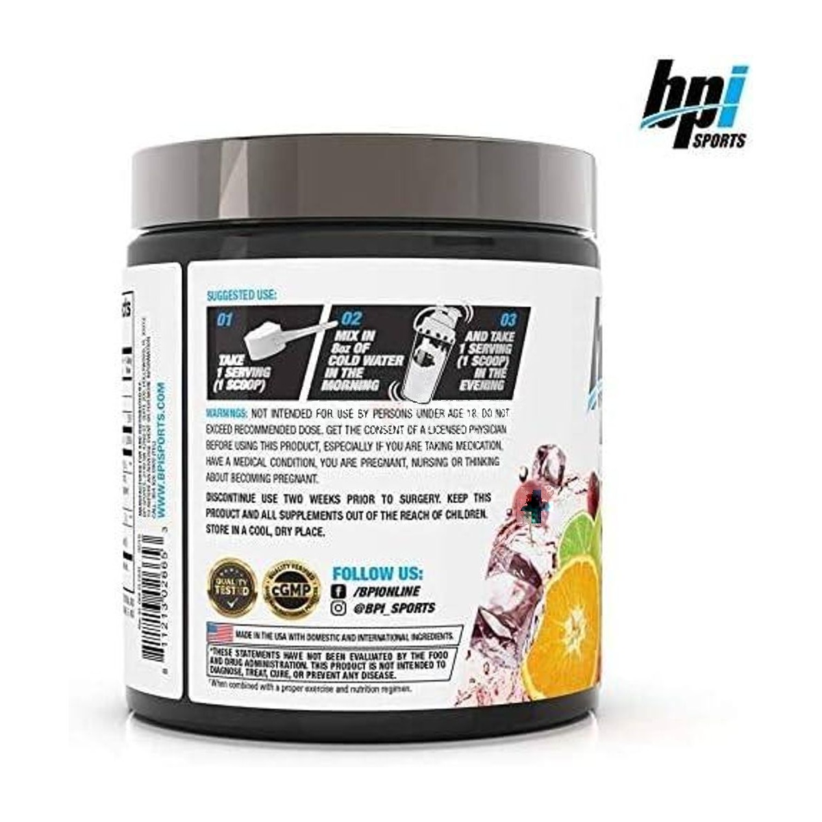 BPI CLA+Carnitine, Fruit Punch, 50 Serving
