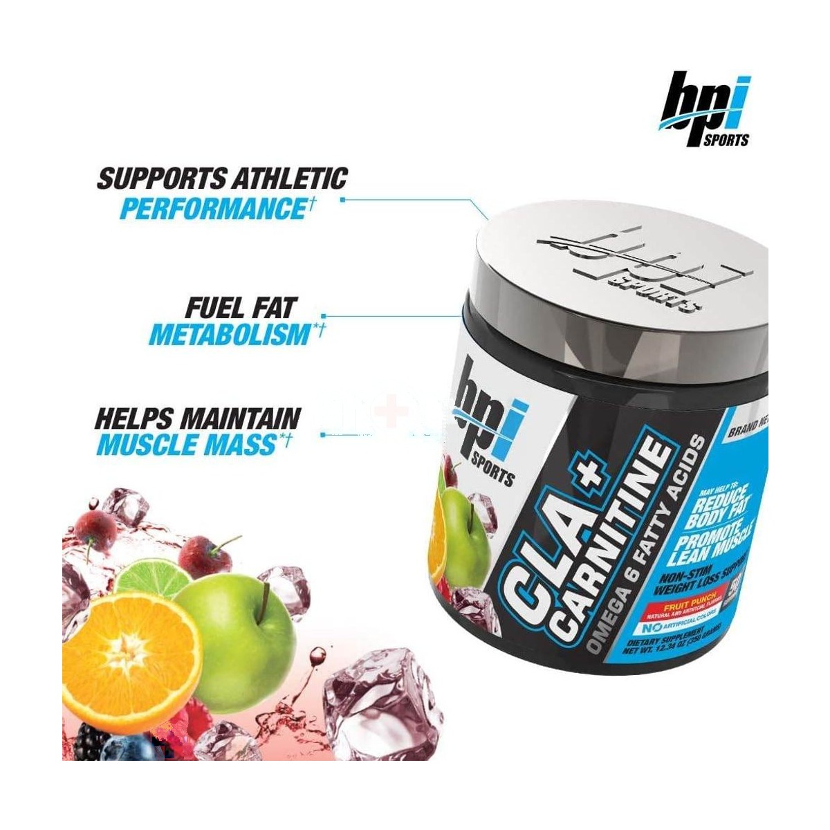 BPI CLA+Carnitine, Fruit Punch, 50 Serving