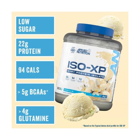Applied Nutrition ISO XP Tasty Funky Flavours Vanilla Whey Protein Isolate 1.8kg 72 Servings