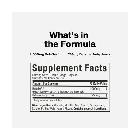 MuscleTech Clear Muscle Liquid HMB - 1 g - 42 Liquid Softgels