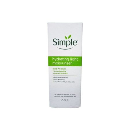 Simple Kind to Skin Hydrating Light Moisturiser with Vitamin B5+E & Niacinamide 125ml