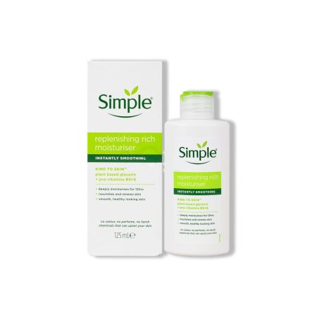Simple Kind to Skin Replenishing Rich Moisturiser with Vitamin B5+E & Niacinamide 125ml