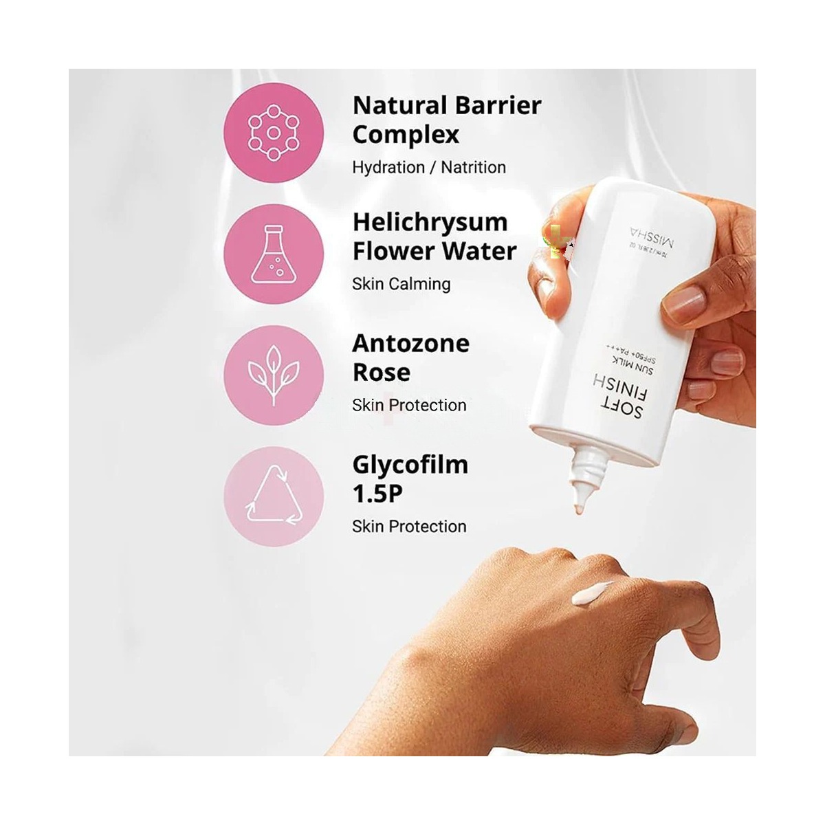 Missha All Around Safe Block Soft Finish Sun Milk SPF50+ PA+++ 70ml