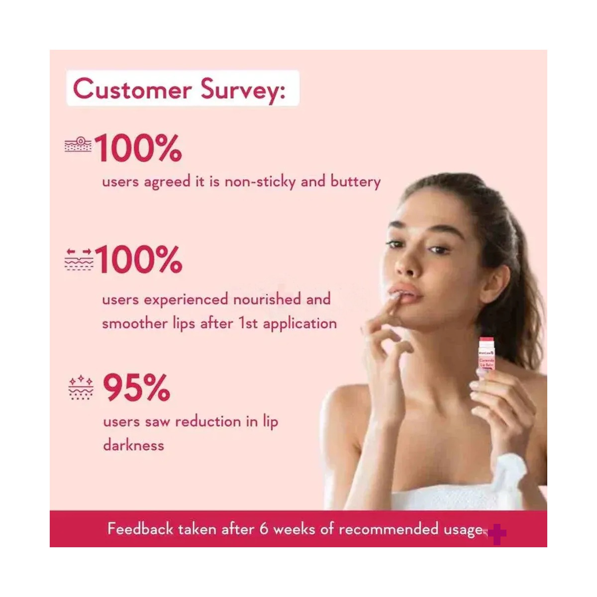WishCare Ceramide Lip Balm Tinted with SPF 50 PA+++ 5g
