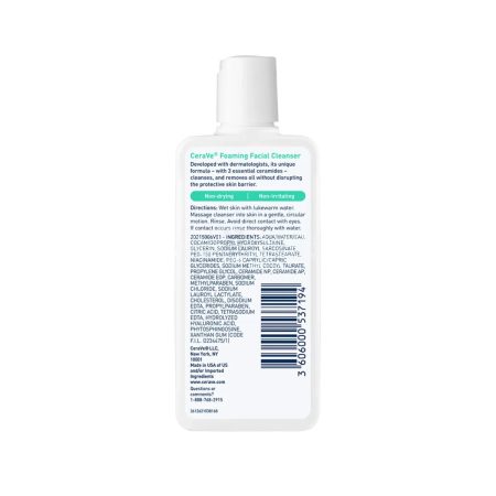 Cerave Foaming Facial Cleanser for Normal To Oily Skin 87ml