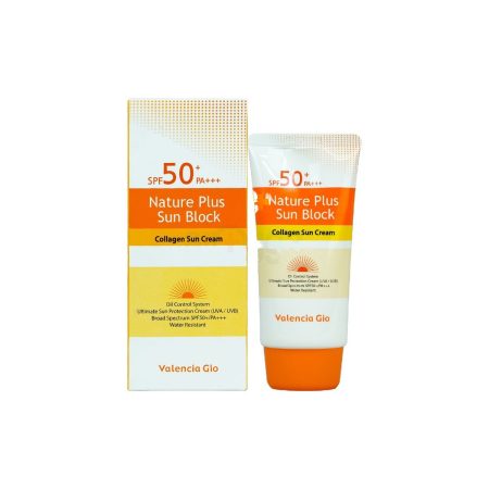 Valencia Gio Nature Plus Sun Block Collagen Water Resistant Sun Cream SPF 50+ PA+++ 70ml