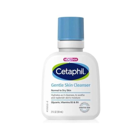 Cetaphil Gentle Skin Cleanser for Normal to Dry Skin with Glycerin, Vitamin B3 & B5 59ml