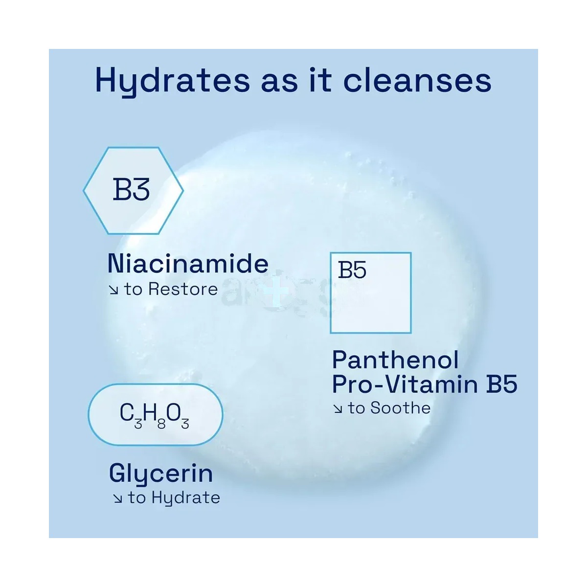 Cetaphil Gentle Skin Cleanser for Normal to Dry Skin with Glycerin, Vitamin B3 & B5 59ml