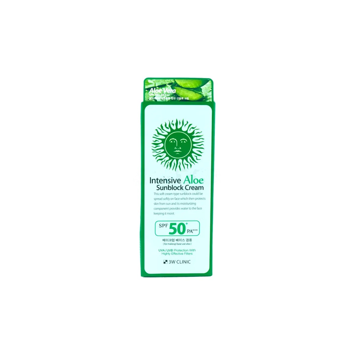 3W Clinic Intensive Aloe Sunblock Cream with SPF50+ PA+++ 70ml