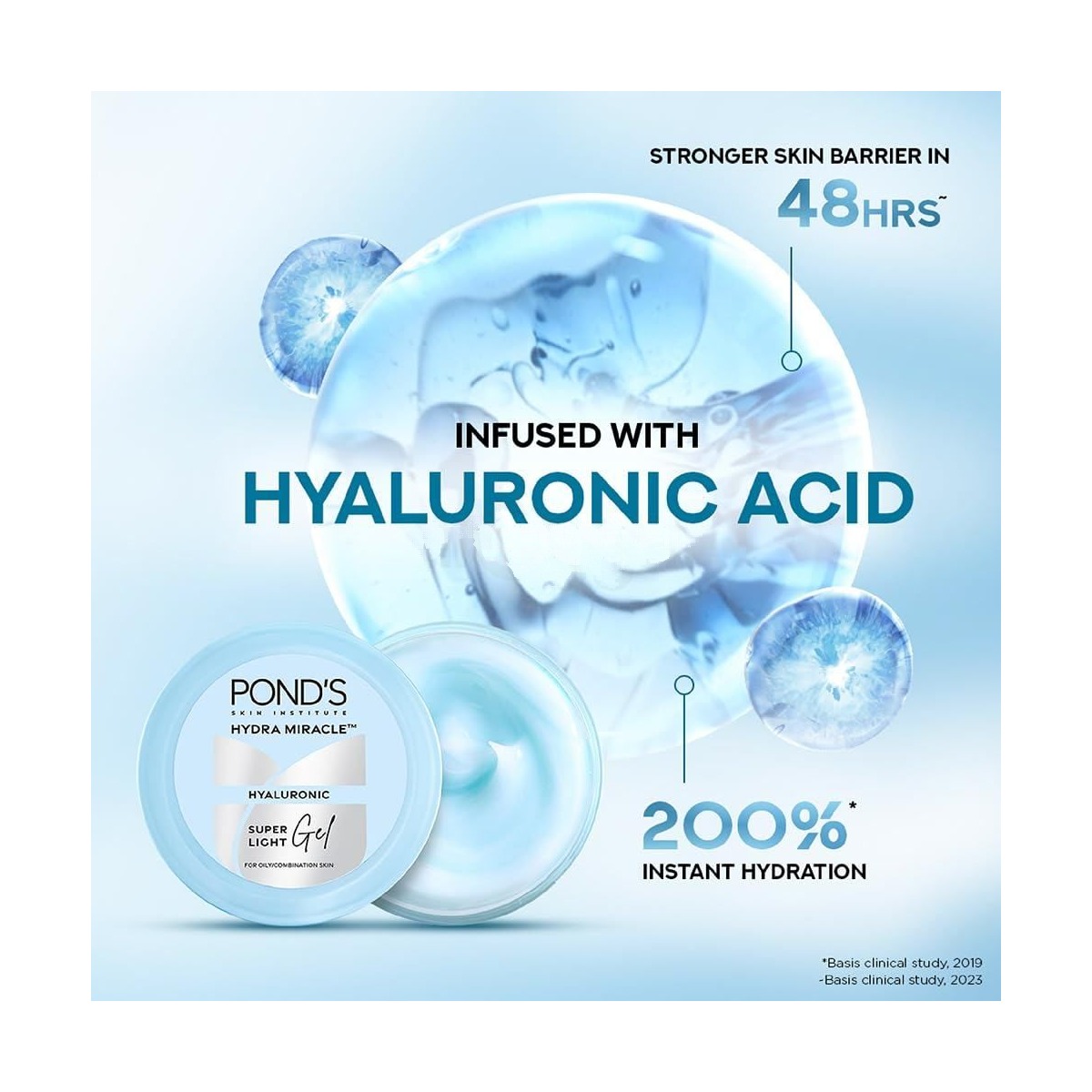 Pond's Hydra Miracle Super Light Gel with Cera-Hyamino 100ml (Imported)