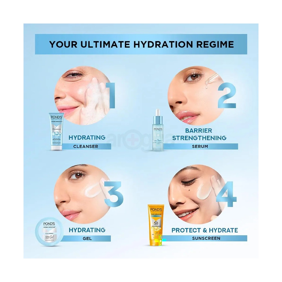 Pond's Hydra Miracle Super Light Gel with Cera-Hyamino 100ml (Imported)