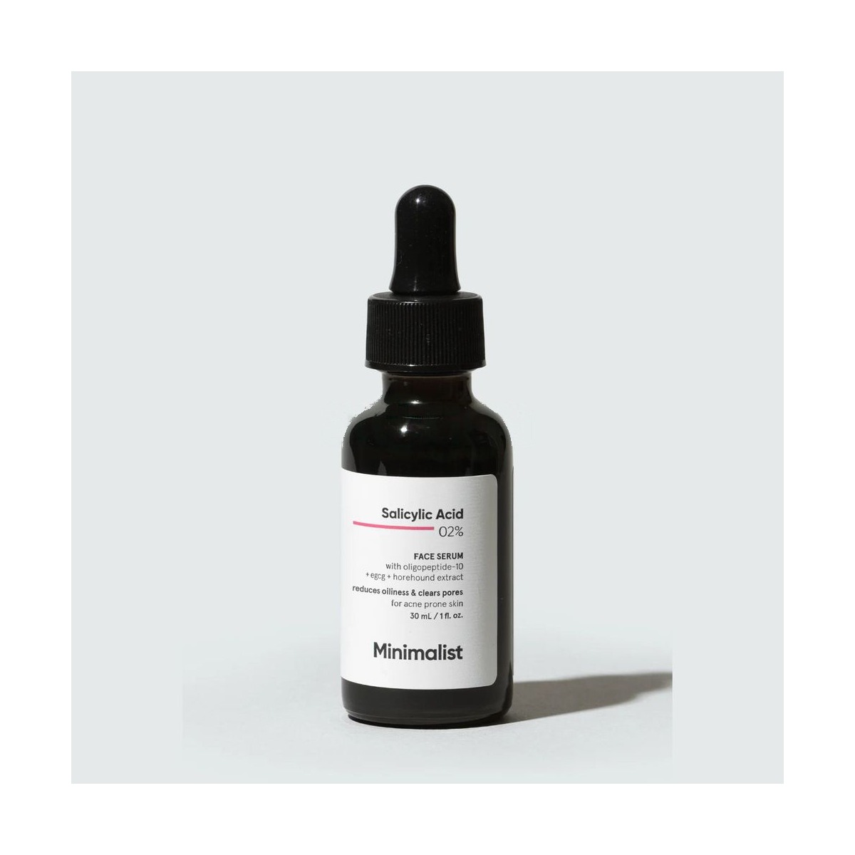 Minimalist Salicylic Acid 02% Face Serum for Reducing Acne, Blackheads & Excessive Oil 30ml