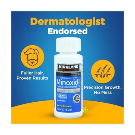 Kirkland 5% Minoxidil Extra Strength Hair Loss & Hair Regrowth Treatment for Men 60ml