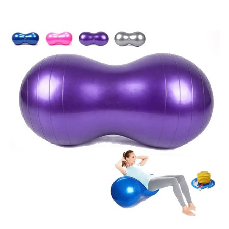 Capsule Shaped Gym Ball for Fitness Exercise and Recovery Purposes, Capsule Gym Ball with Pumpur
