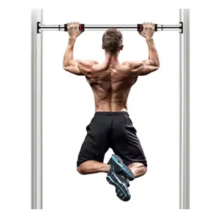 Door Pull Up Bar – Chin Up Bar, Push Up Bar, Abdominal Training Door Bar, Adjustable Length, – FitHub BD – gym equipment