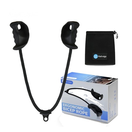 Ergonomic Bicep Rope Cable Attachment – Heavy Duty