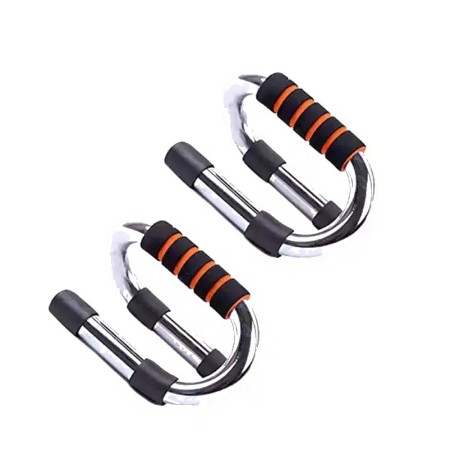 Fitness Push up Bar Stands Pushup Chest Bar Strong Chrome Steel Pushup Stands with Comfortable Foam Grip and Non-Slip Bars