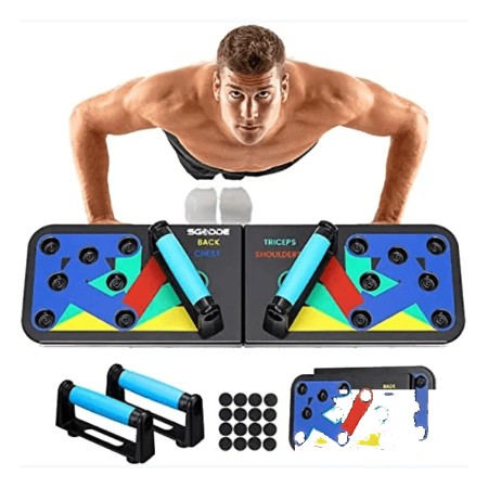 Foldable Push Up Board, 9 In 1 Multifunction Push-Up Rack
