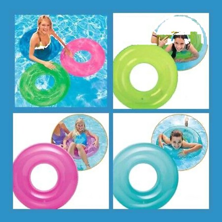 Intex 24″ Inflatable Transparent Ring Swimming Tube
