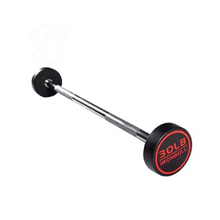 IRONBULL Fixed Rubber Barbell (Straight or Curl Handle) 200Kg-IR4203