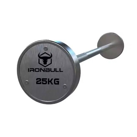 Ironbull Straight & Curl Chromed Fixed Barbell Set-(IR4B02-IR4B12)