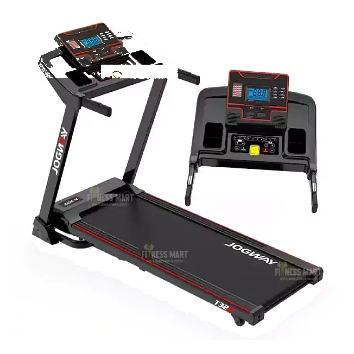 Jogway T32B (Motor 4.0HP Peak) Foldable Motorized Treadmill