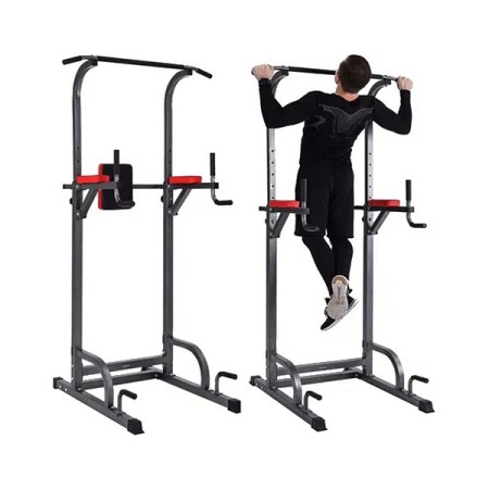 Multi-Function Power Tower Pull-Up & Dip Station