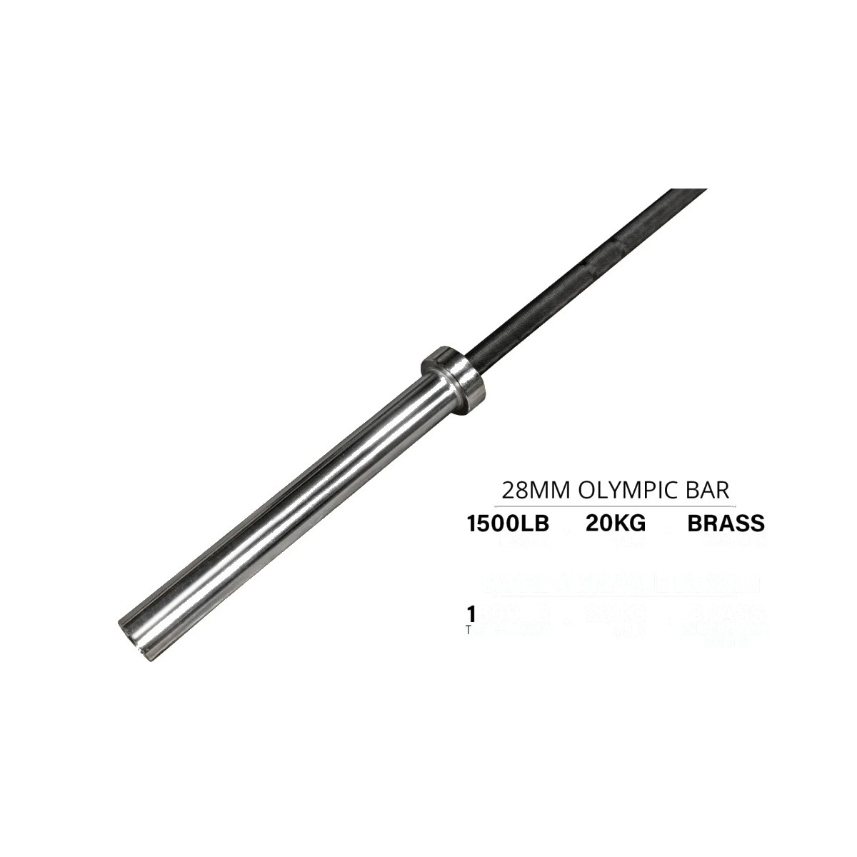 OEMMEBI 86 Inch Olympic Barbell (Black, 20KG)
