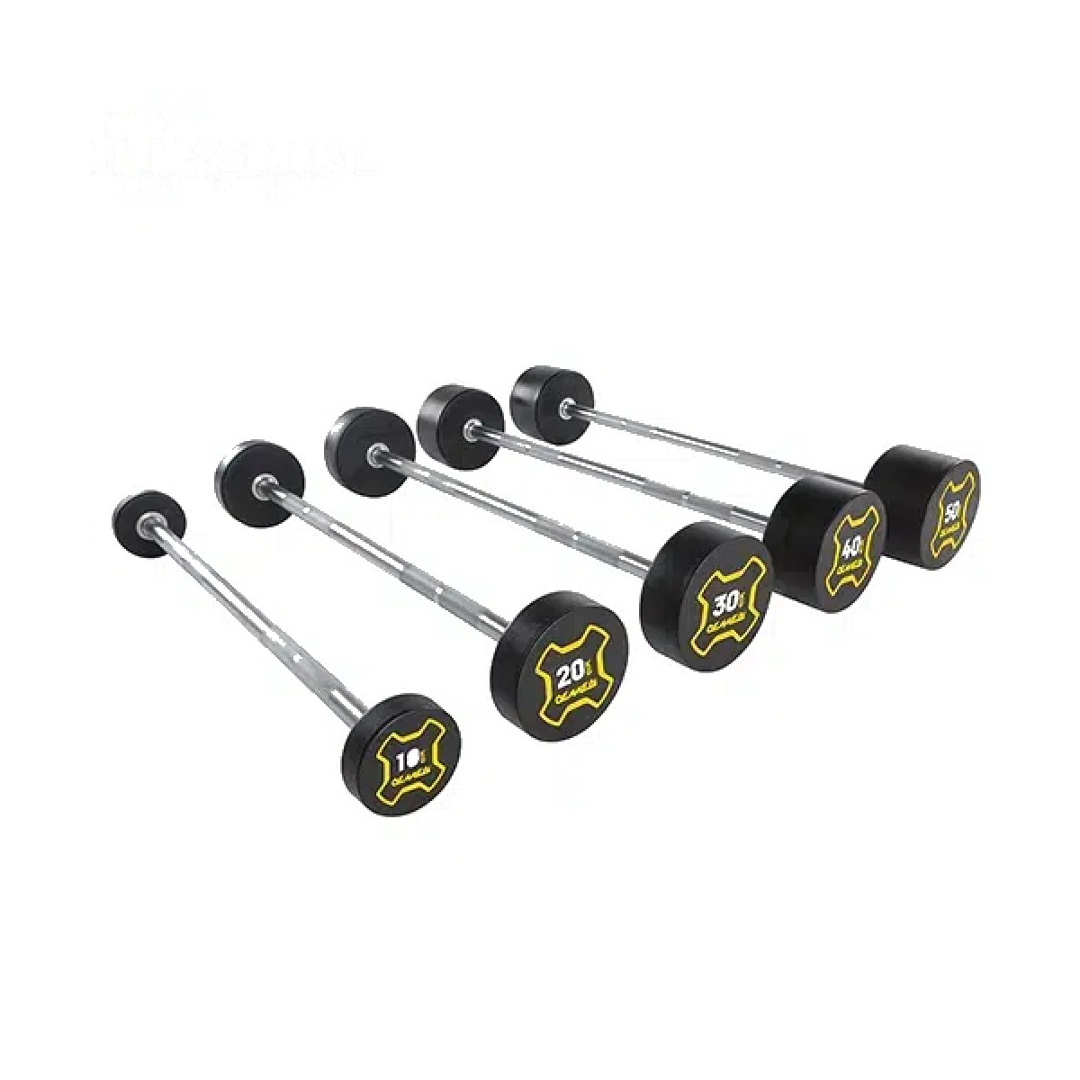 OEMMEBI Straight Barbell (Fixed Weight / CPU Coated)