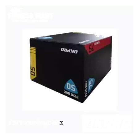 Okpro Fitness Plyometric Plyo Box PVC+EPE 3 in 1 Soft Jump Box