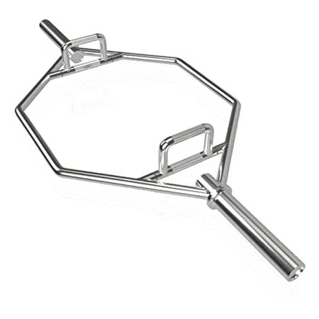 Olympic Hex Bar, Folding Trap Bar 56″ Chrome Finish Hex Weight Lifting Bar Deadlift Bar with Two-Handle, for Squats, Deadlifts, Shrugs Power Pulls, 800Lbs Weight Capacity