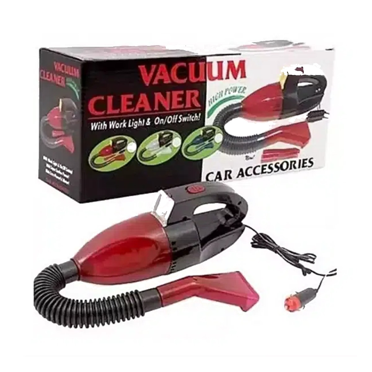 Portable Car/Treadmill vacuum cleaner with light