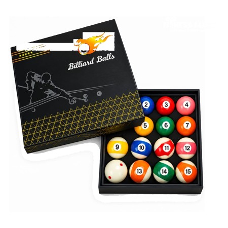 16-piece billiard pool ball set with cue ball