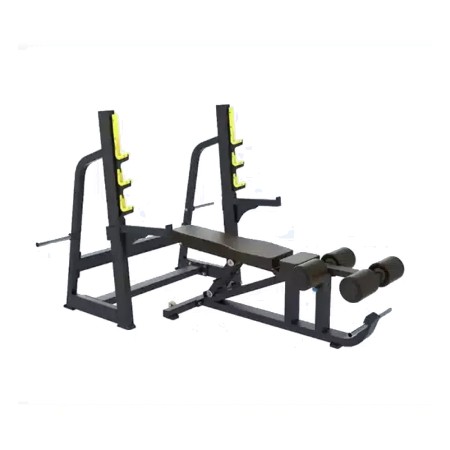 Premium Professional Flat/Incline/Decline Bench Press + Squat Rack + Abdominal Bench Flat-Incline-Decline BODY CHARGE USA-D12+D26+D29