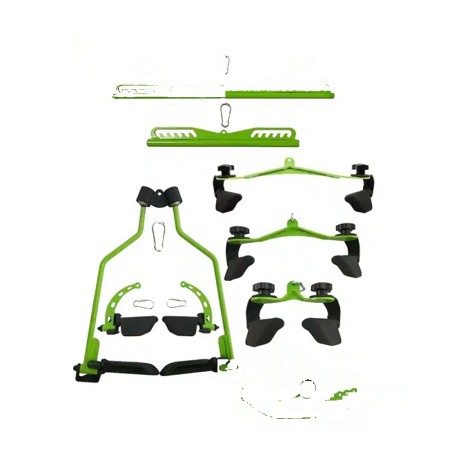 Prime Fitness USA Mag Bar Pro – 8pcs/set Lat Pull Down Grips Handle Back Blaster Strength Training Home Gym – FULL SET