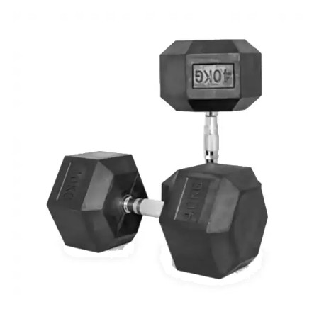 Professional Comfortable No Slip Coating Hex Dumbbell 40Kg-1 Pair
