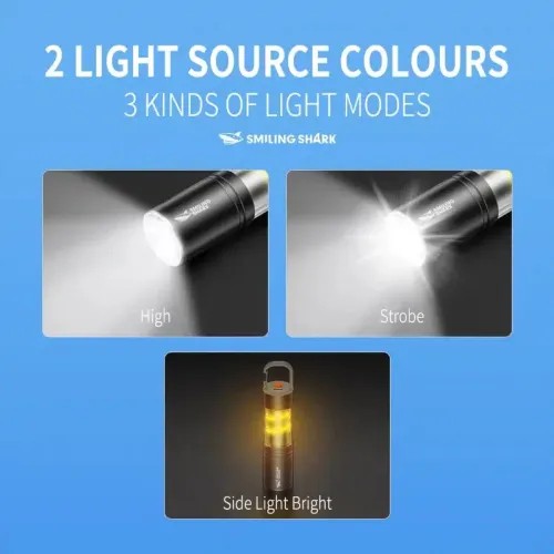 Smiling Shark SD5241 Mini Rechargeable Flashlight