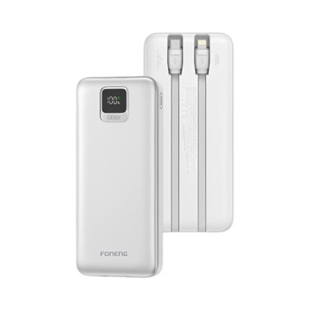 Foneng PX135 10000mAh 22.5W Power Bank With Built-in Type-C
