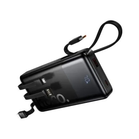 Hoco J156 Founder 10000mAh 22.5W Fast Charging Power Bank With Built-in Cables