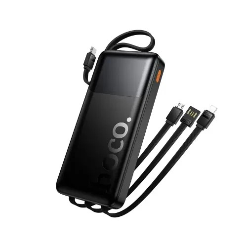 Hoco J156 Founder 10000mAh 22.5W Fast Charging Power Bank With Built-in Cables