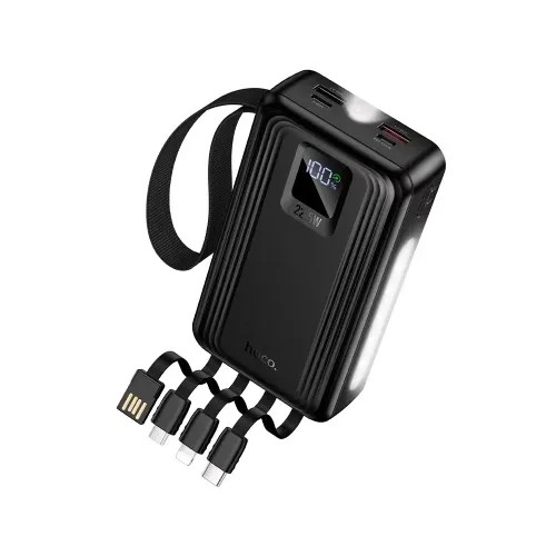 Hoco J173 Jingyao 20000mAh 22.5W Fast Charging Power Bank With Built-in Cables & Light