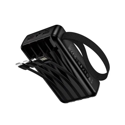 Hoco J173 Jingyao 20000mAh 22.5W Fast Charging Power Bank With Built-in Cables & Light