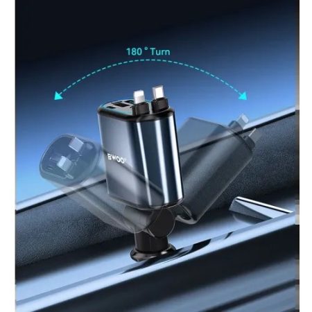 BWOO BO-CC109 120W 4 in 1 Car Charger