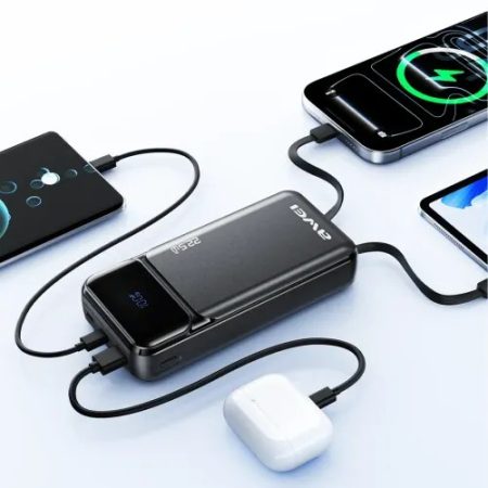 Awei PA-93 20000mah 22.5W Fast Charging Power Bank with Built‑in Cable