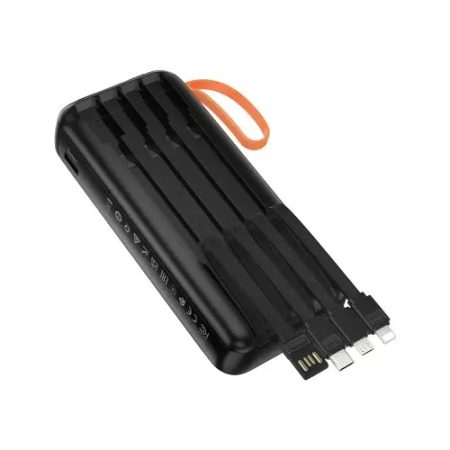Hoco J151A Spirit 20000mAh 10W Power Bank With Built-in Cables & Flashlight