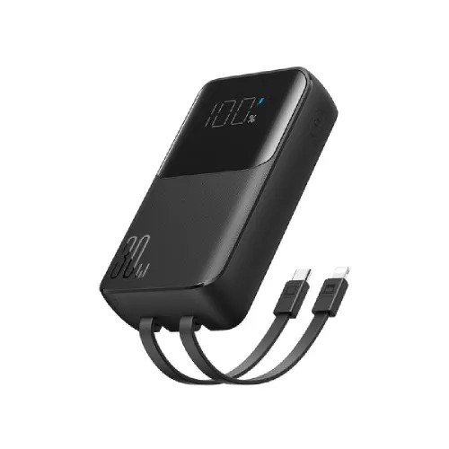 Joyroom JR-PBC06 10000mAh 30W Mini Power Bank with Dual Cables