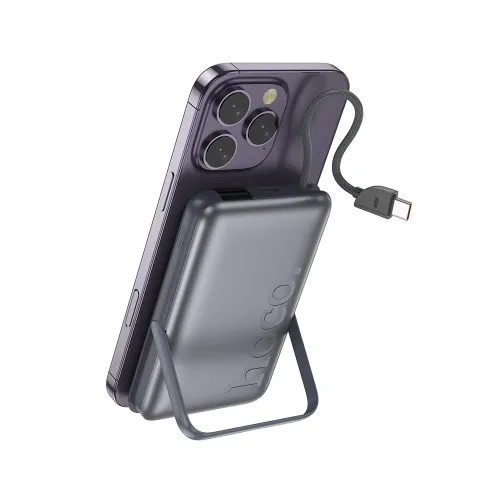Hoco Q43 Clever 10000mAh 20W Magnetic Wireless Power Bank With Phone Holder