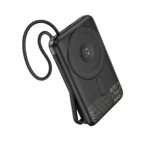Hoco Q43 Clever 10000mAh 20W Magnetic Wireless Power Bank With Phone Holder
